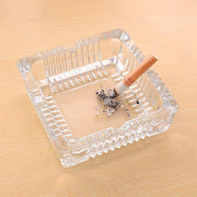 Square Glass Misti Crystal Quality Cigar Cigarette Ashtray Round Tabletop for Home Office Indoor Outdoor Home Decor