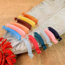 Set of Multicolor Banana Hair Clips