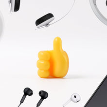 Yellow Multifunctional Multi functional Hand Shape Wall Clip Hanger Keys Cable Holder