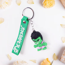 Cute Cartoon Silicone 3D Key Chain with Metal Hook & Strap (Pack of 1)