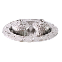 Oval Shape Special Puja Thali (1 Pc / Mix Design)