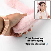 Cute Jumping Rabbit Ear Plush Winter Earmuffs (1 Pc)