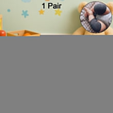 Winter-Ready Black Wool Knit Leg Warmers for Toddlers